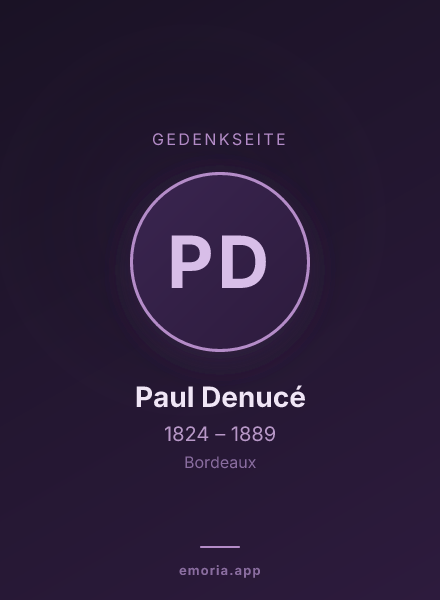 Gedenkportrait von Paul Denucé