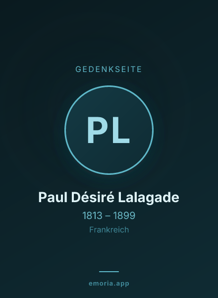 Gedenkportrait von Paul Désiré Lalagade
