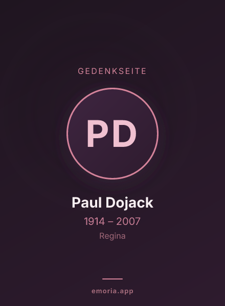 Gedenkportrait von Paul Dojack