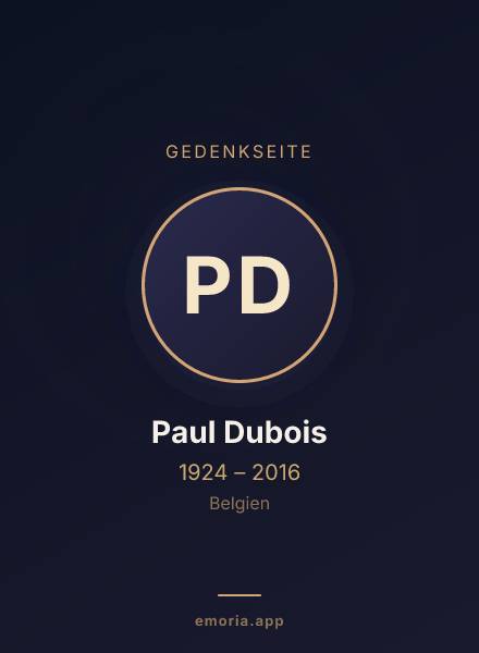 Gedenkportrait von Paul Dubois