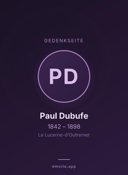 Gedenkportrait von Paul Dubufe