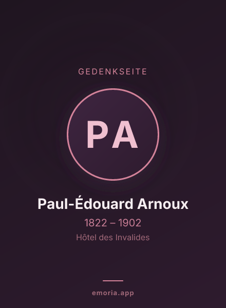 Gedenkportrait von Paul-Édouard Arnoux