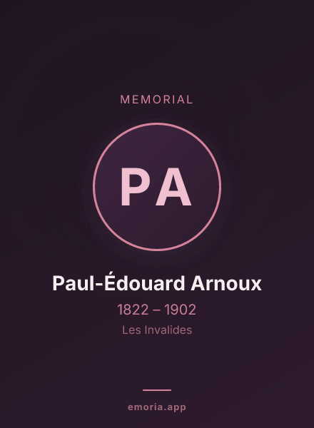 Memorial portrait of Paul-Édouard Arnoux