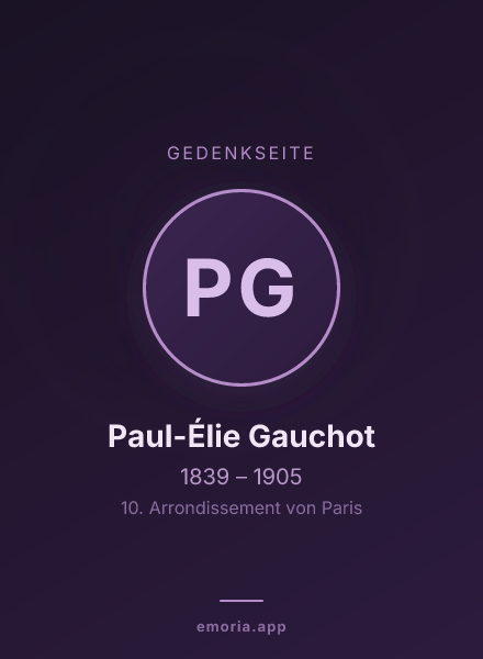 Gedenkportrait von Paul-Élie Gauchot