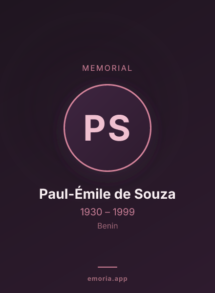 Memorial portrait of Paul-Émile de Souza