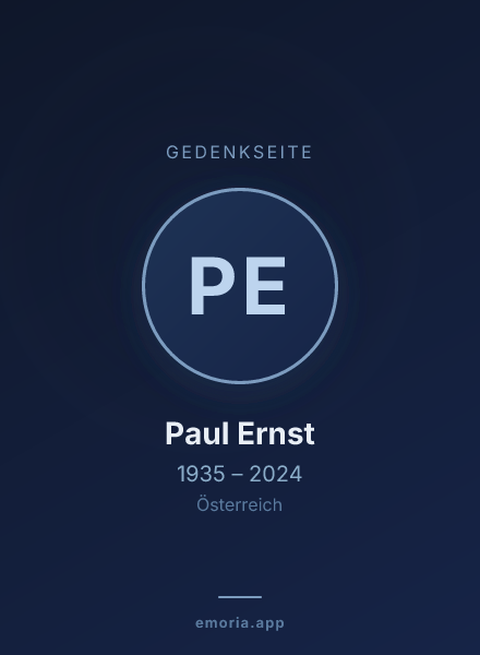 Gedenkportrait von Paul Ernst