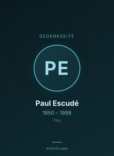 Gedenkportrait von Paul Escudé
