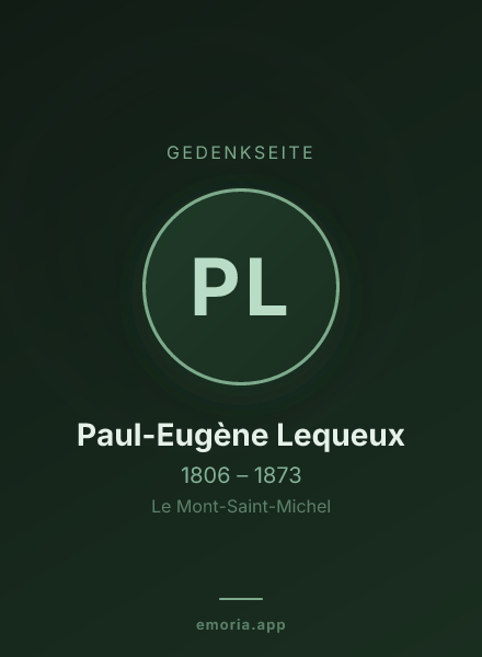 Gedenkportrait von Paul-Eugène Lequeux