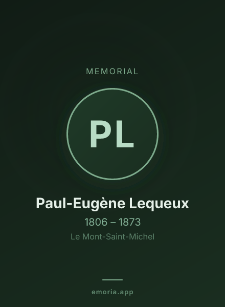Memorial portrait of Paul-Eugène Lequeux
