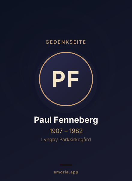 Gedenkportrait von Paul Fenneberg