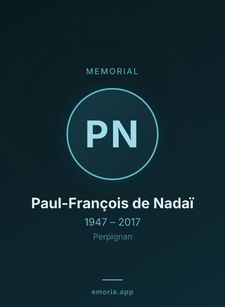 Memorial portrait of Paul-François de Nadaï