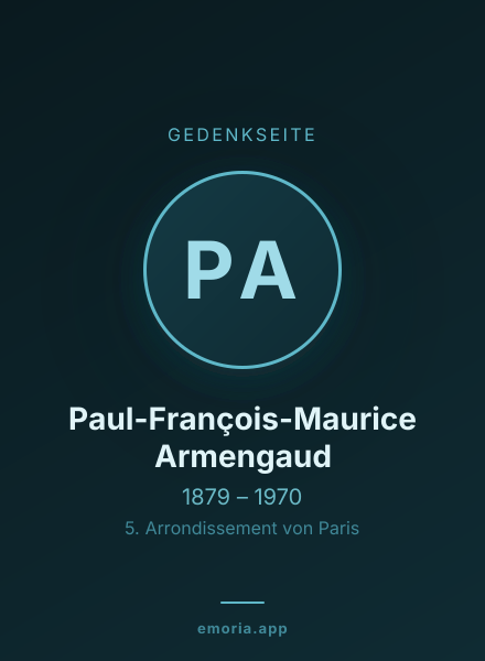 Gedenkportrait von Paul-François-Maurice Armengaud