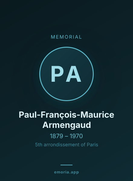 Memorial portrait of Paul-François-Maurice Armengaud