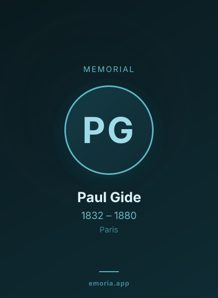 Memorial portrait of Paul Gide
