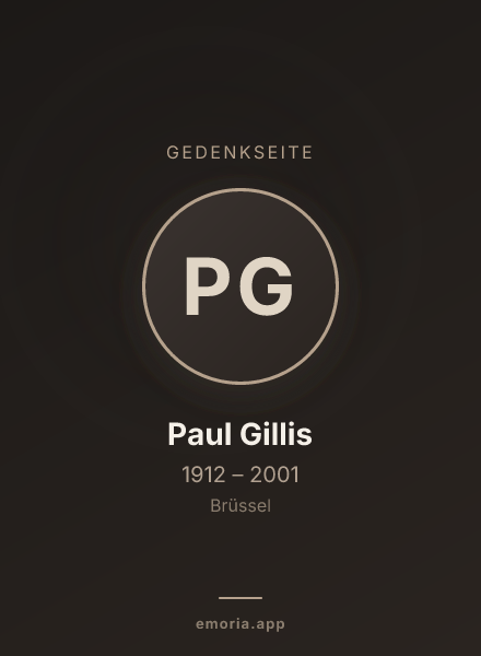 Gedenkportrait von Paul Gillis