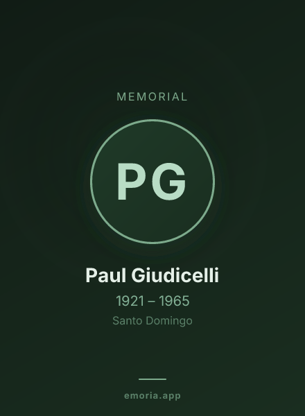 Memorial portrait of Paul Giudicelli