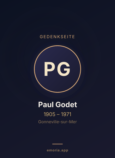 Gedenkportrait von Paul Godet