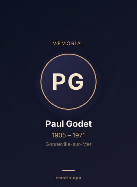 Memorial portrait of Paul Godet