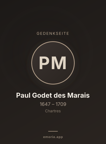 Gedenkportrait von Paul Godet des Marais