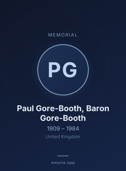 Memorial portrait of Paul Gore-Booth, Baron Gore-Booth
