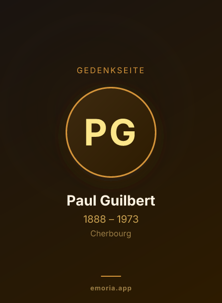Gedenkportrait von Paul Guilbert