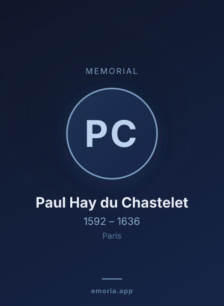 Memorial portrait of Paul Hay du Chastelet