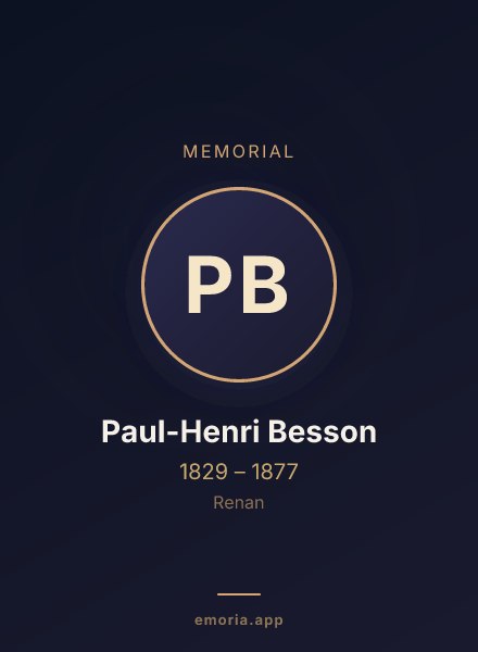 Memorial portrait of Paul-Henri Besson