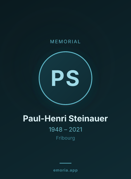 Memorial portrait of Paul-Henri Steinauer