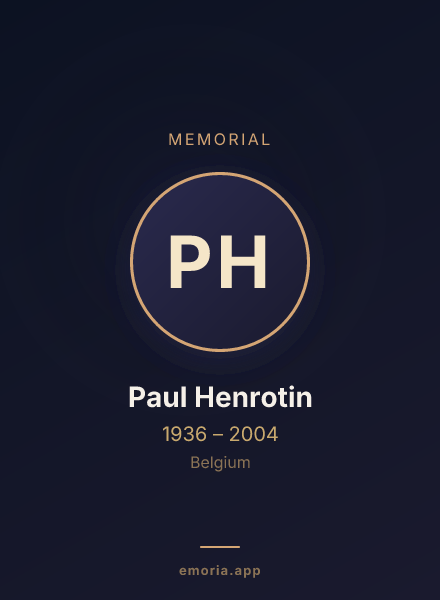 Memorial portrait of Paul Henrotin