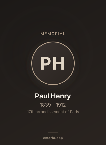 Memorial portrait of Paul Henry