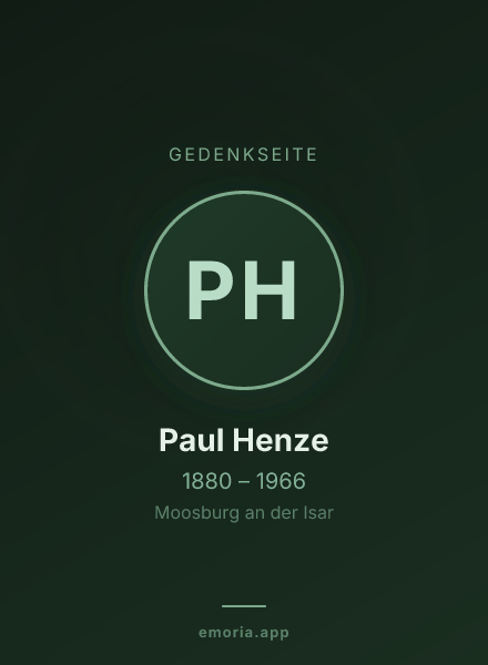 Gedenkportrait von Paul Henze