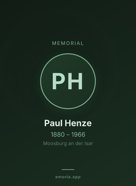 Memorial portrait of Paul Henze