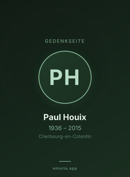 Gedenkportrait von Paul Houix