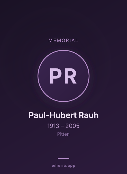 Memorial portrait of Paul-Hubert Rauh