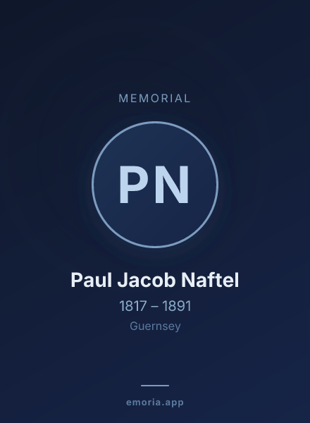 Memorial portrait of Paul Jacob Naftel