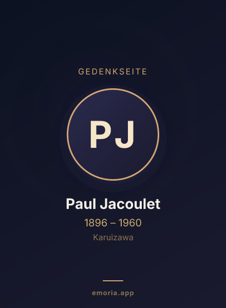 Gedenkportrait von Paul Jacoulet