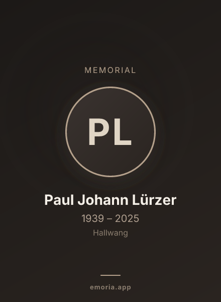Memorial portrait of Paul Johann Lürzer