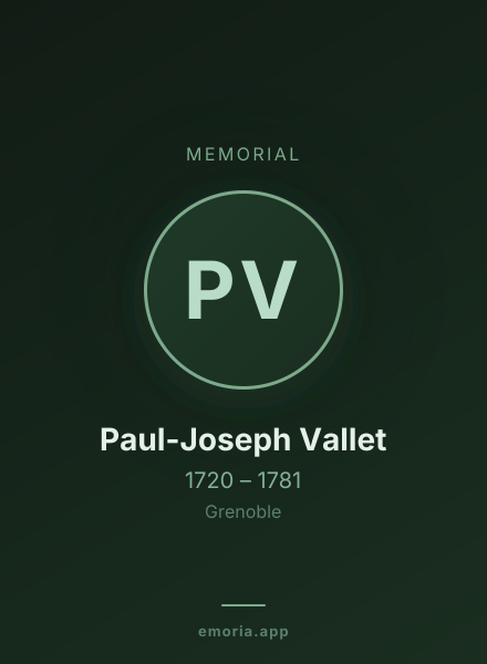 Memorial portrait of Paul-Joseph Vallet