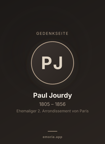 Gedenkportrait von Paul Jourdy