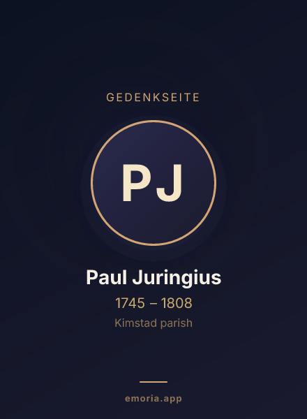 Gedenkportrait von Paul Juringius