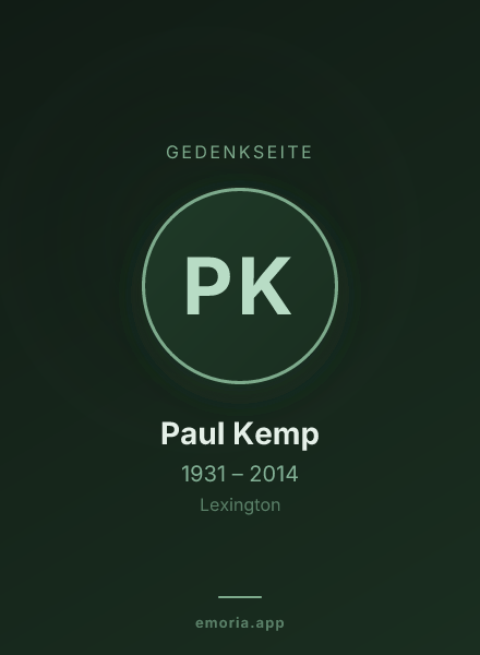 Gedenkportrait von Paul Kemp