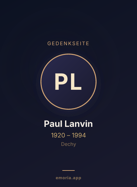 Gedenkportrait von Paul Lanvin