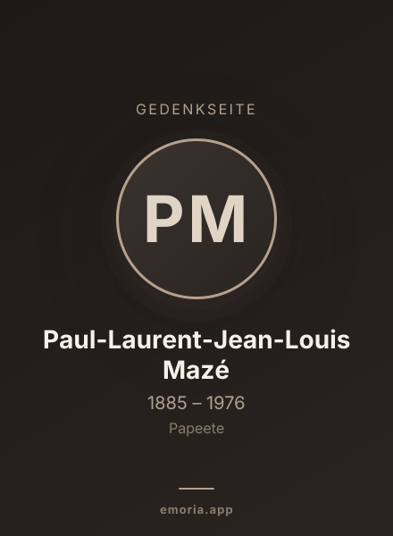 Gedenkportrait von Paul-Laurent-Jean-Louis Mazé