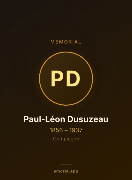 Memorial portrait of Paul-Léon Dusuzeau