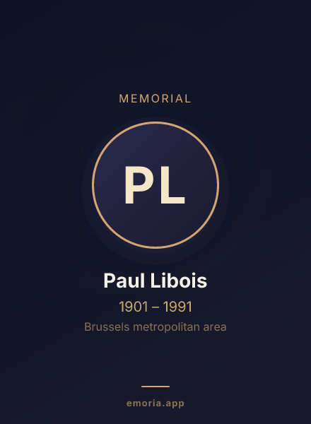 Memorial portrait of Paul Libois