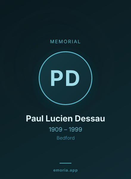 Memorial portrait of Paul Lucien Dessau