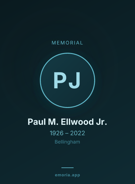 Memorial portrait of Paul M. Ellwood Jr.