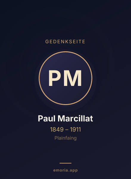 Gedenkportrait von Paul Marcillat