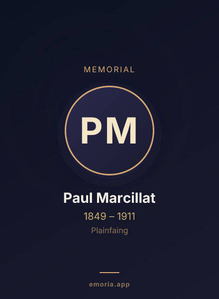 Memorial portrait of Paul Marcillat