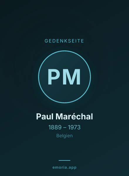 Gedenkportrait von Paul Maréchal